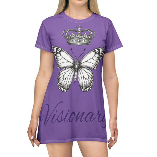 Flirty Butterfly T-Shirt Dress