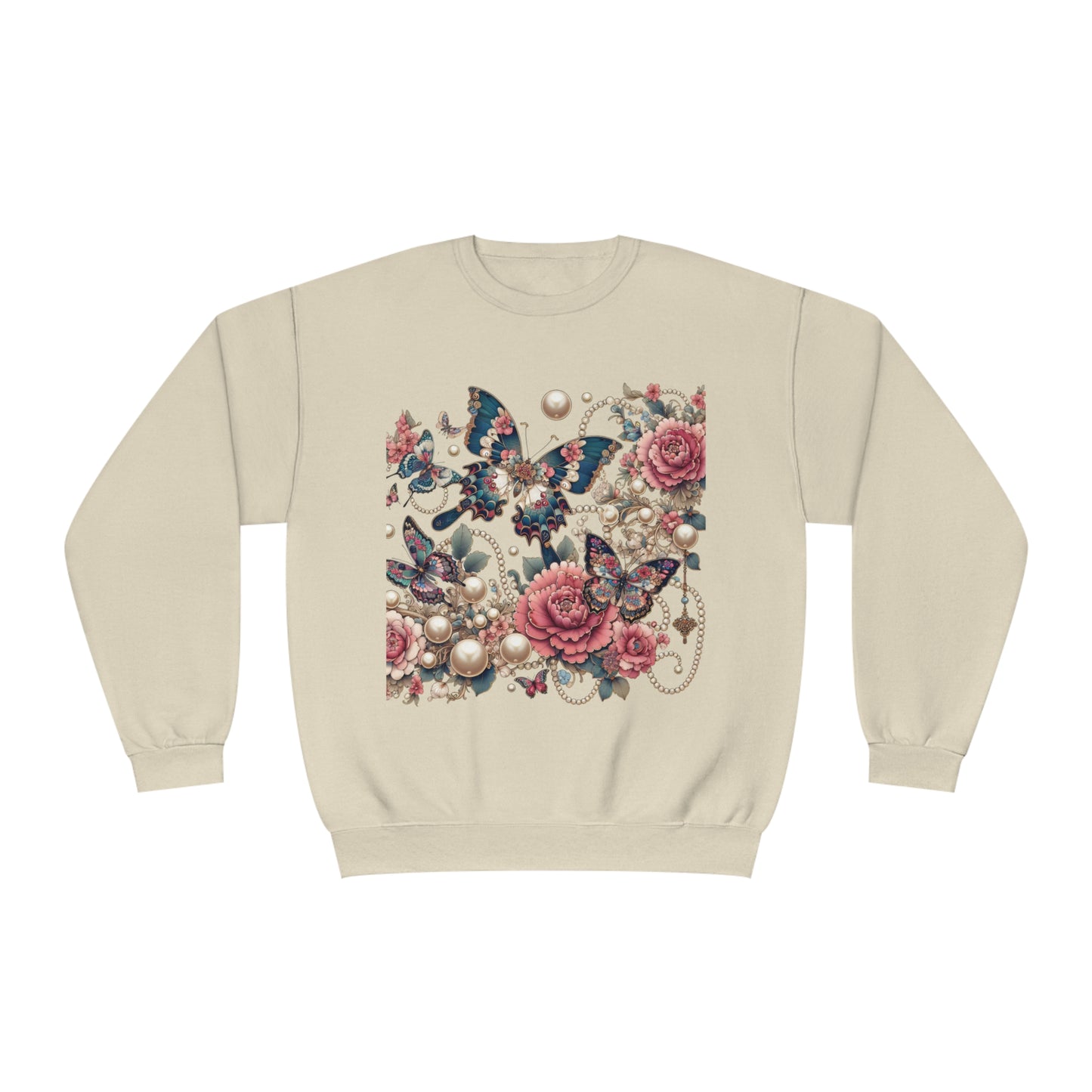 Butterfly Romantic Flight Crewneck Sweatshirt